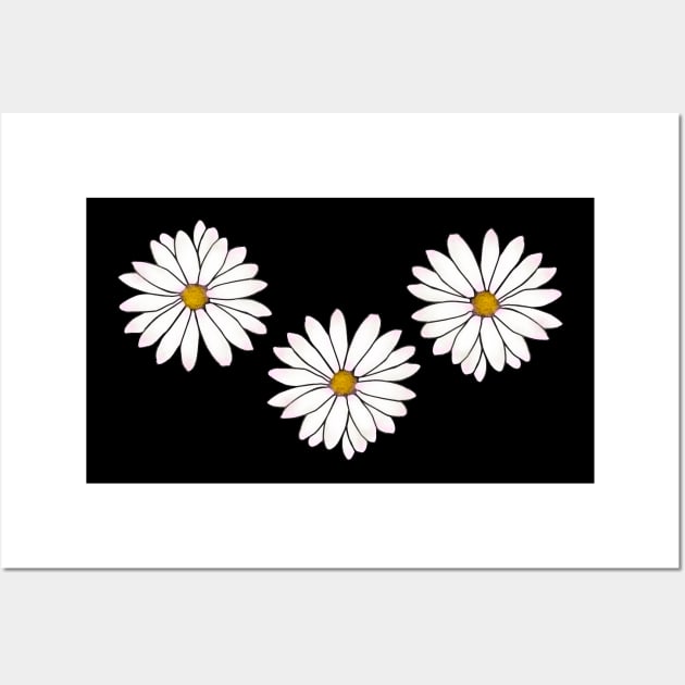 Daisy Flowers Tumblr Wall Art by Adaba